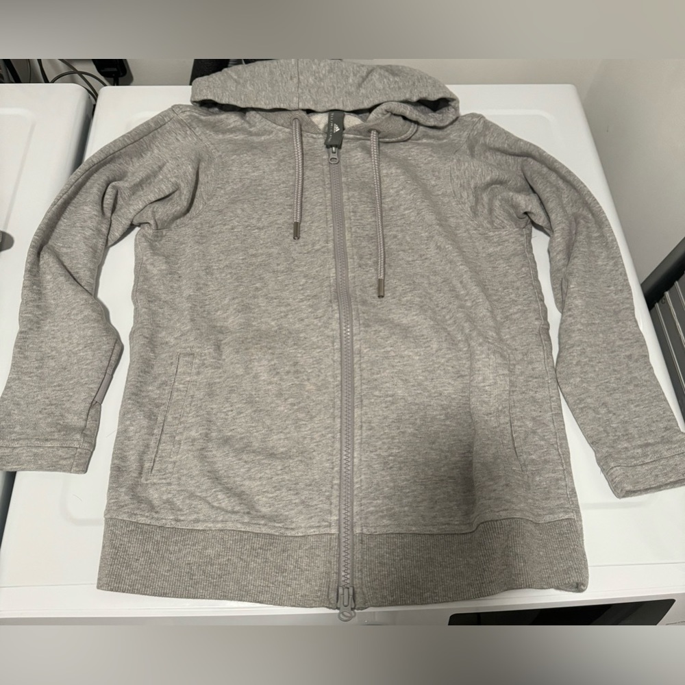 Stella McCartney Adidas Essentials Gray Zip-Up Hoodie/Jacket - Size 2 XS